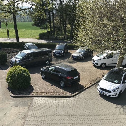 Luftbild Verkaufsausstellung im Freien 